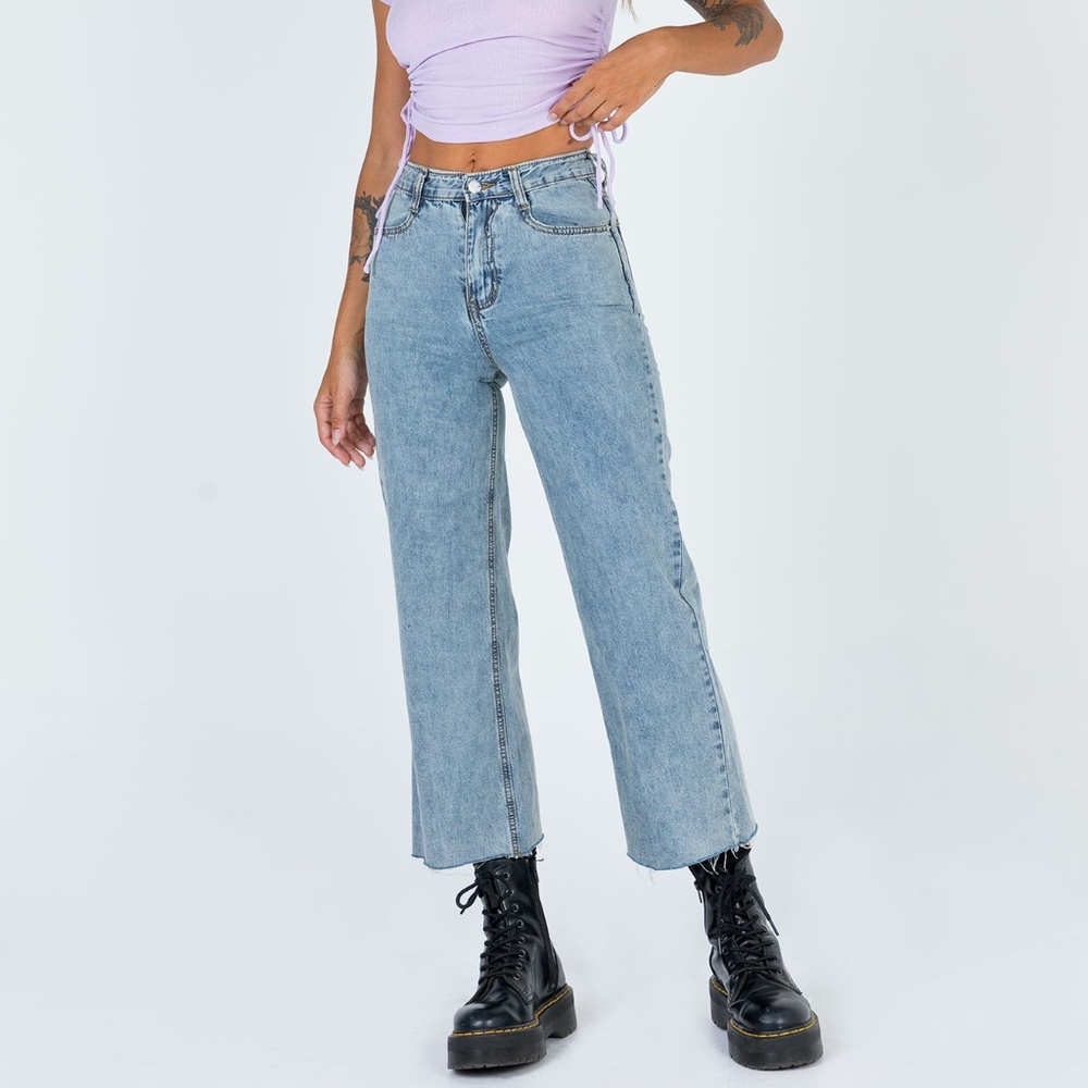 Sold Out Helena Cropped Jeans- Princess Polly